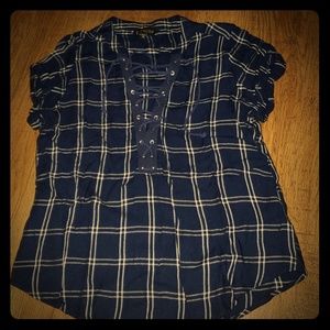 Express short sleeve flannel